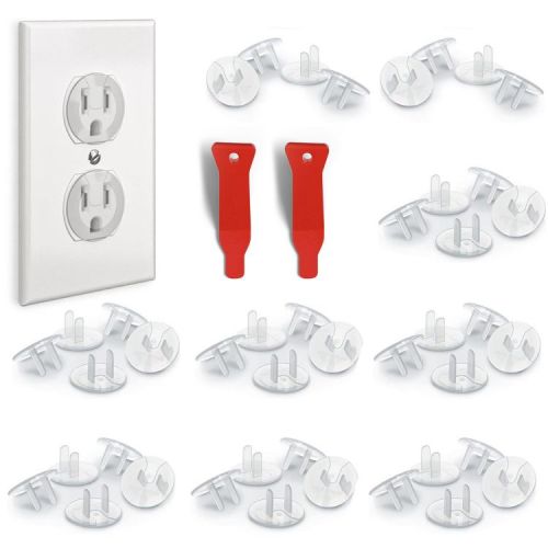 Baby Proof Me | Electrical Outlet Plugs & Removal Tool - 48 Pack