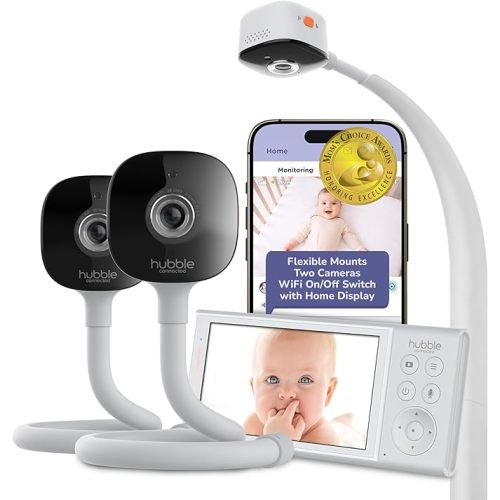 HUBBLE CONNECTED GoBaby Pro Twin - Two Cameras, 5” HD Home Display