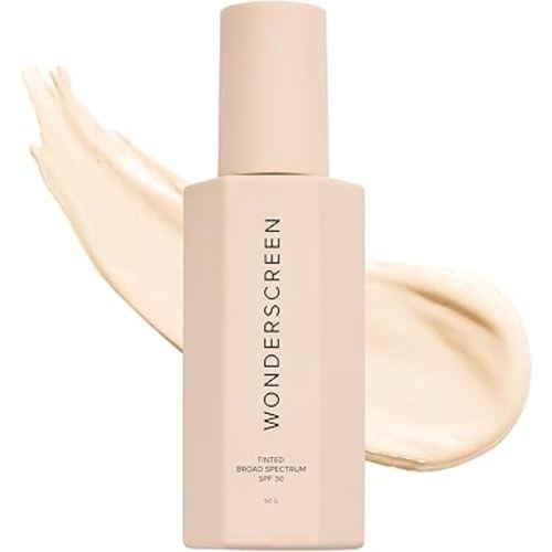DIME Beauty Tinted Glow Wonderscreen SPF 30, Mineral Sunscreen for Face with 19% Zinc Oxide, Tinted Moisturizer with SPF, 50 g (Light)