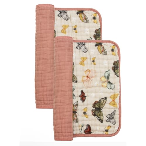 Cloud Muslin™ Burp Cloth 2 Pack - Amelia/Rose