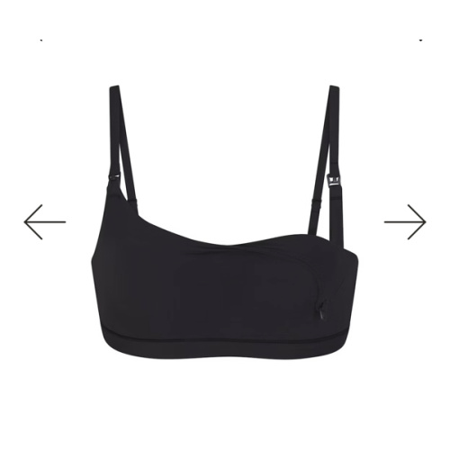 SKIMS FITS EVERYBODY MATERNITY NURSING SCOOP BRALETTE | ONYX