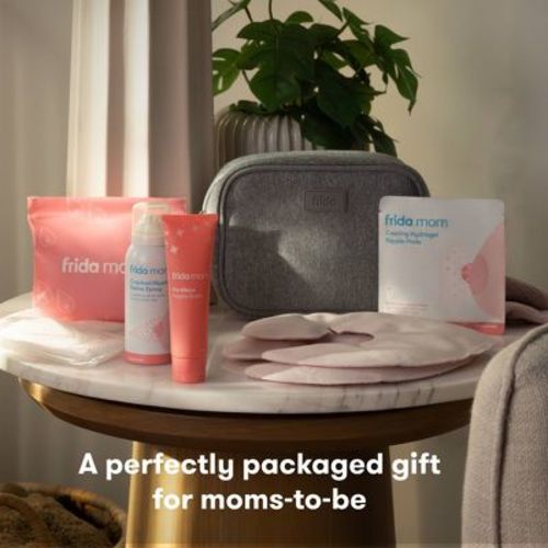 Frida Mom Breast feeding Survival Kit: Nipple Balm, Nursing Pads, BPA-Free, Silicone