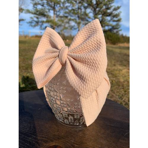 Nude #20 Stretch Headwrap W/ Bow, Simply Inspired By Zoe
