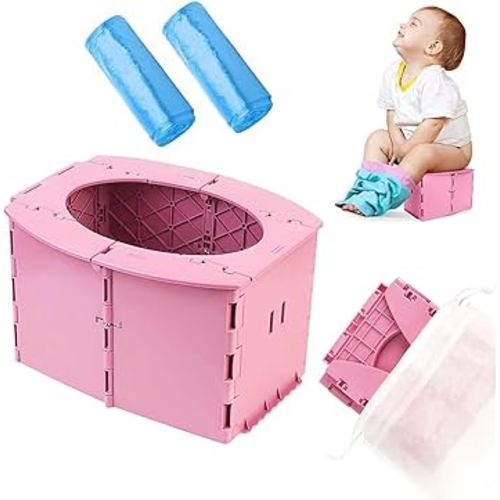 Portable Potty for Toddler,Travel Potty for Kids，Travel Potty for Car，Apply toCamping, Tourism, Outdoor, Indoor
