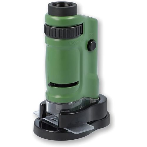 Carson MicroBrite 20x-40x Zoom LED Lighted Pocket Microscope (MM-24)