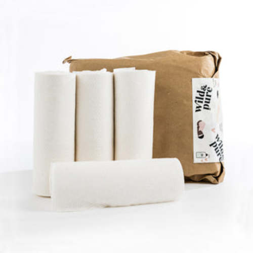 Wild & Pure Unbleached Dry Wipes-Wild & Pure