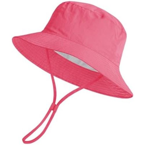 Baby Sun Hat 0-6 Years Toddler Boys Girls Adjustable Bucket Hats Kids Sun Protection Summer Hats UPF 50+ Wide Brim Beach Hat