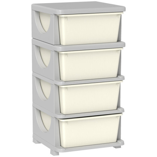 Rebrilliant 30" 4 Tier Kids Storage Unit Dresser Tower "& Reviews" | Wayfair