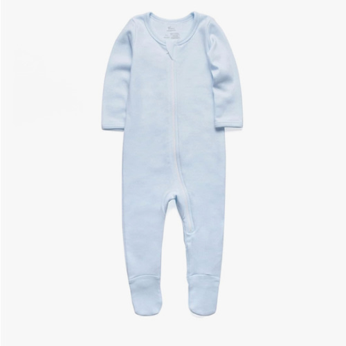 O2 BABY Baby Boys Girls Organic Cotton Zip-Front Sleeper Pajamas, Footed Sleep 'n Play