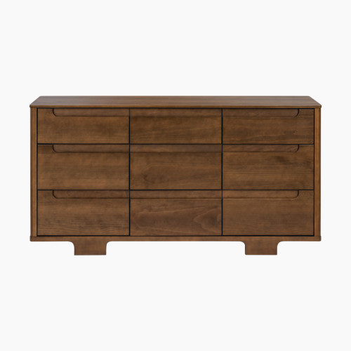 babyletto Yuzu 9-Drawer Assembled Dresser - Natural Walnut