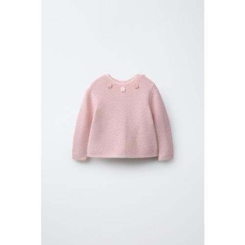 CROCHET FLOWER LINKS KNIT BONNET - Light pink | ZARA United States