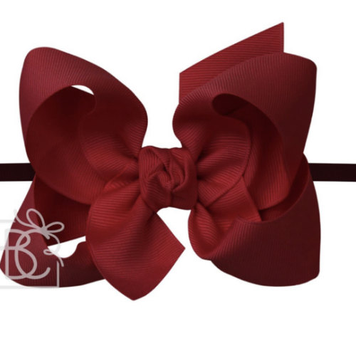 Satin Double Knot Bow on Clip