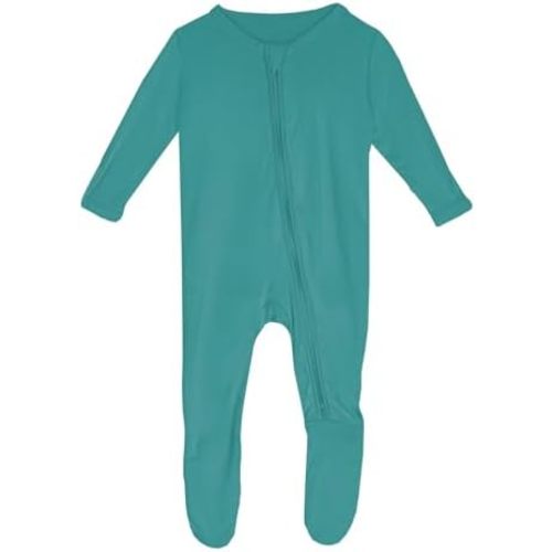 KicKee Footies with Zipper, Super Soft One-Piece Jammies, Sleepwear for Babies and Kids