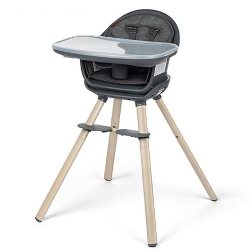 Maxi-Cosi Moa 8-in-1 High Chairs for Babies and Toddlers, Machine Washable Infant High Chair, Compact, Convertible High Chair Lightweight Design, Truffle