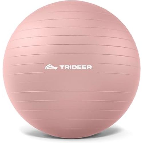 Trideer Exercise Ball Yoga Ball,Office Seating & Balance Ball Chair, Stability Ball for Pilates, Physical Therapy,Core Training & Balance Improvement & Stretching