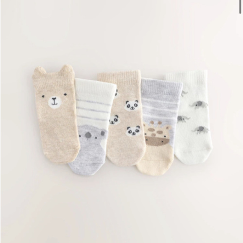 Buy Neutral Baby Socks 5 Pack from Next USA
