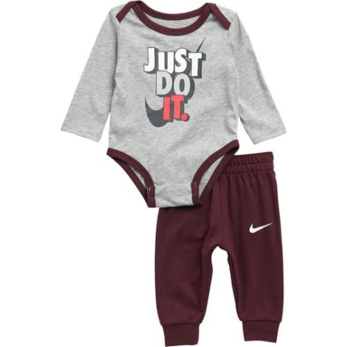 Just Do It Bodysuit & Joggers 2-Piece Set