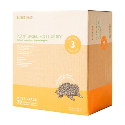 Ecoriginals Crawler Mega Nappies 72 Pack Size 3