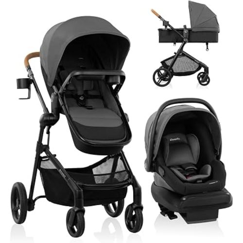 Evenflo Pivot NXT Travel System with LiteMax NXT Preemie and Infant Car Seat