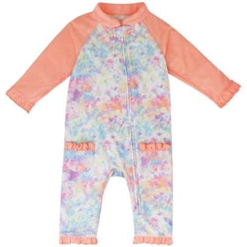 UV SKINZ Baby Girls’ Sun and Swimsuit with UPF 50+ Sun Protection – Full Body Swimsuit for Baby, Baby UV Protection Clothing