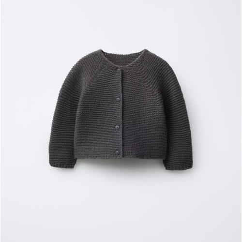 CHUNKY KNIT CARDIGAN - Grayish | ZARA United States