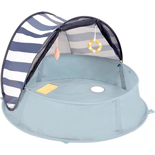 Babymoov Aquani Tent & Pool 3 in 1 Pop Up Tent, Kiddie Pool and Play Area (Summer 2024 Essential), Marine, One Size
