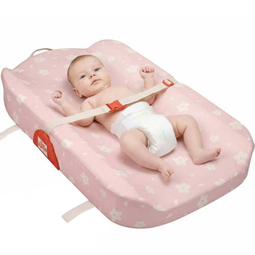 Tiny Marvels Non-Slip Changing Pad, Upgrade Size (18" x 31.50"), Soft Washable Cover, Safe Contoured Baby Changing Pad Fits Standard Changing Tables & Dressers