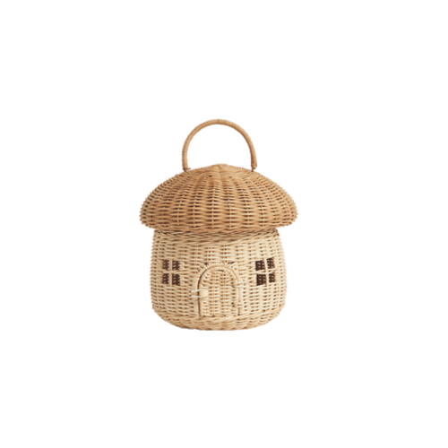 Rattan Mushroom Basket - natural