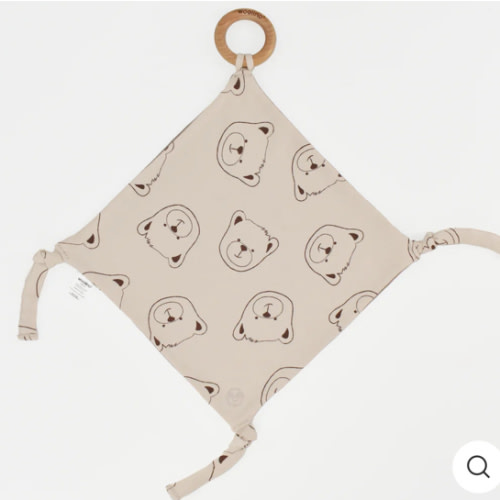 Organic Cotton Lovey w/ Removable Teething Ring