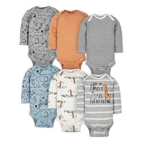 Gerber Baby Boys 6-pack Long-sleeve Onesies Bodysuit
