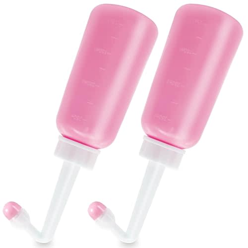 2PCS Peri Bottle for Postpartum Care,12 OZ Perineal Bottle Postpartum Essentials Upside Down Peri Bottle for Perineal Recovery