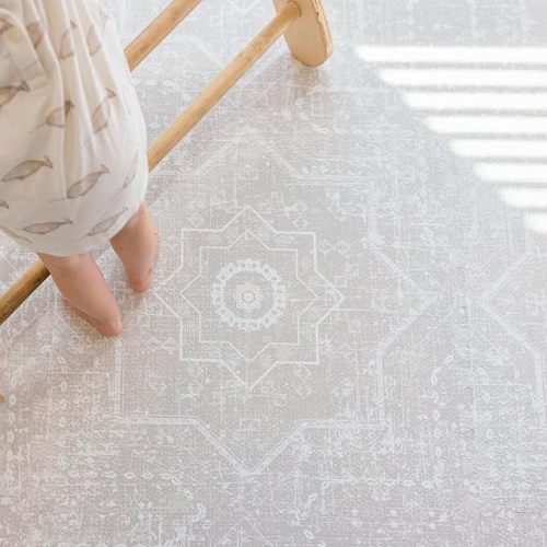 Baby Play Mat for Floor - Layla (6x6ft) - Premium EVA Foam Play Mat for Babies & Toddlers (Ages 0-5+) - Non-Toxic Playmat for Tummy Time, Crawling & Playroom - Stylish & Comfortable