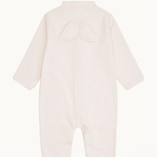 Angel Wing™ Pointelle Sleepsuit - Pink | Marie-Chantal