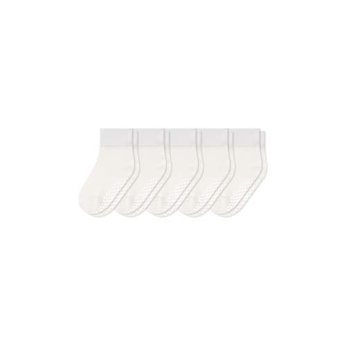 Bamboo Quarter Socks Combo 5-Pack in Cloud | Kyte Baby