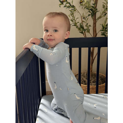 Baseball Goose Convertible Footie Pajamas | Sleeper | günamüna