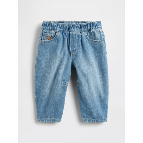Baby Pull-on Barrel Jeans