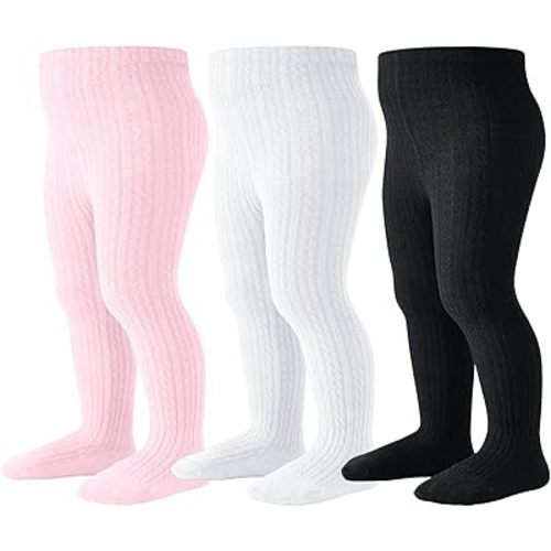 Baby Tights Toddler Stockings Tights Soft Cotton Cable Knit Baby Girl Tight Leggings Newborn Infant 0-4T