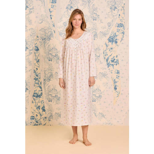 Cottage Posies Cotton Lawn Long Sleeve Ballet Nightgown