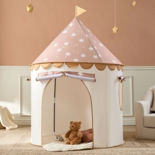 Tiny Land® Kids Tent – Starry Khaki Indoor Tent for Toddlers