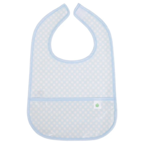 The Wipe It Bib, Blue Gingham - Apple of My Isla Bibs | Maisonette