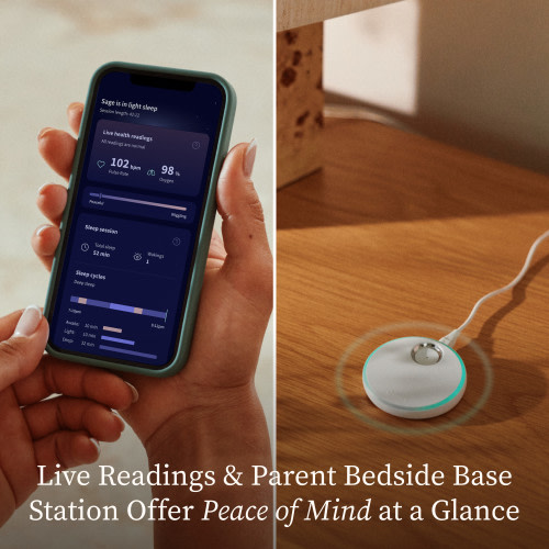 Dream Sock Smart Wearable Baby Monitor - Dusty Rose