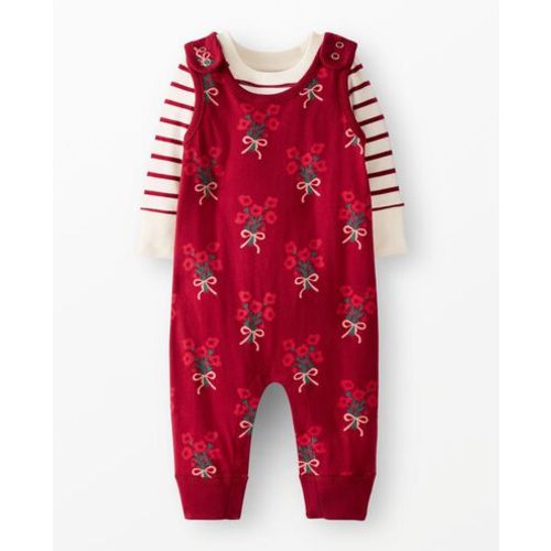 Baby Holiday Long Sleeve T-Shirt & Overalls Set