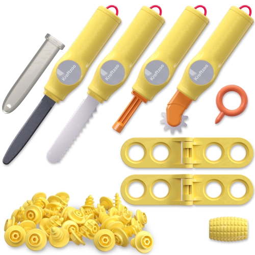 Kraftzoo, Cardboard Cutter Tools for Kids, 132-Piece STEM Kit