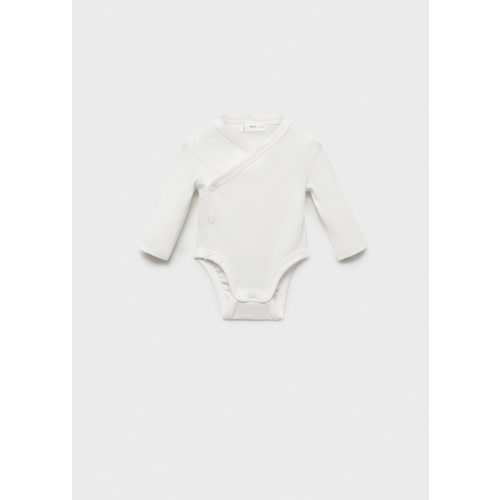 V-neck bodysuit with buttons - Kids | MANGO USA