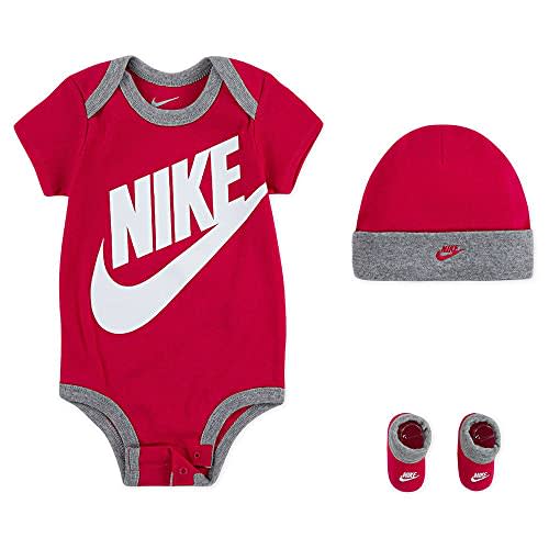 Nike Baby's Bodysuit, Hat and Booties 3 Piece Set