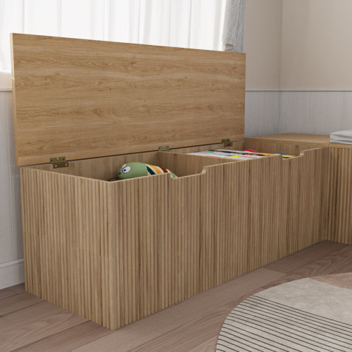 Latitude Run® L-shape Storage Bench With Cushioned Seating, For Dining Room, Kitchen, Entryway | Wayfair