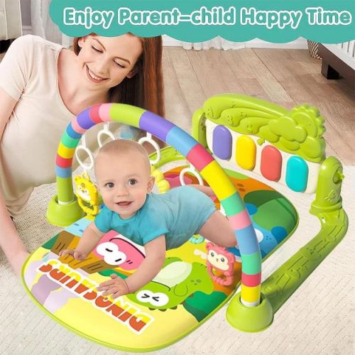Swtroom Dinosaur Themed Baby Play Mat Piano Toys Music Gym Floor Playmat