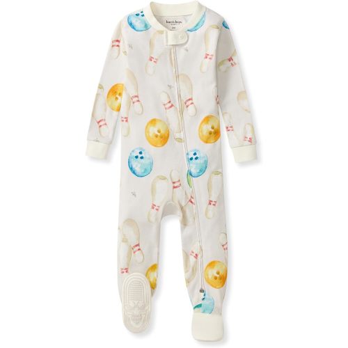 Burt's Bees Baby Boys Organic Cotton, Snug Fit Footed Sleeper Pajamas