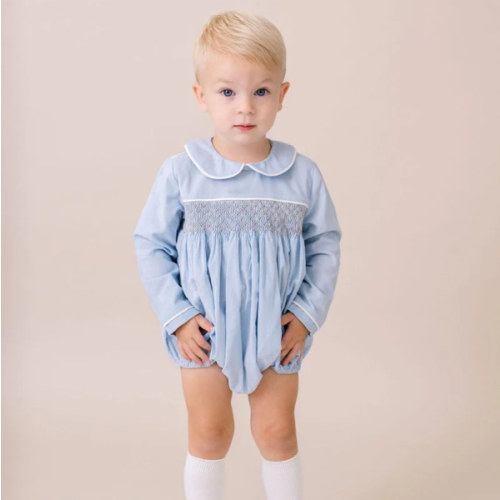 Windsor Bubble Long Sleeve - Princeton Blue Corduroy