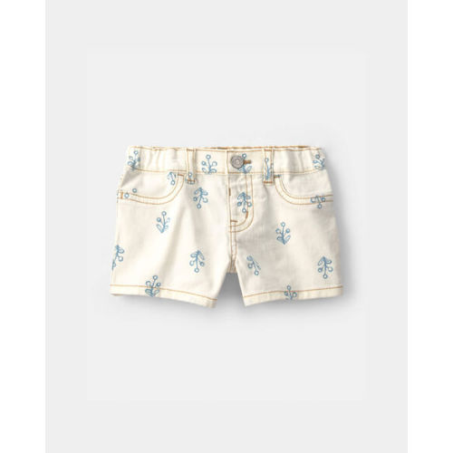 Baby Girl Floral Twill Shorts - Ivory - OshKosh B'gosh | Carter's